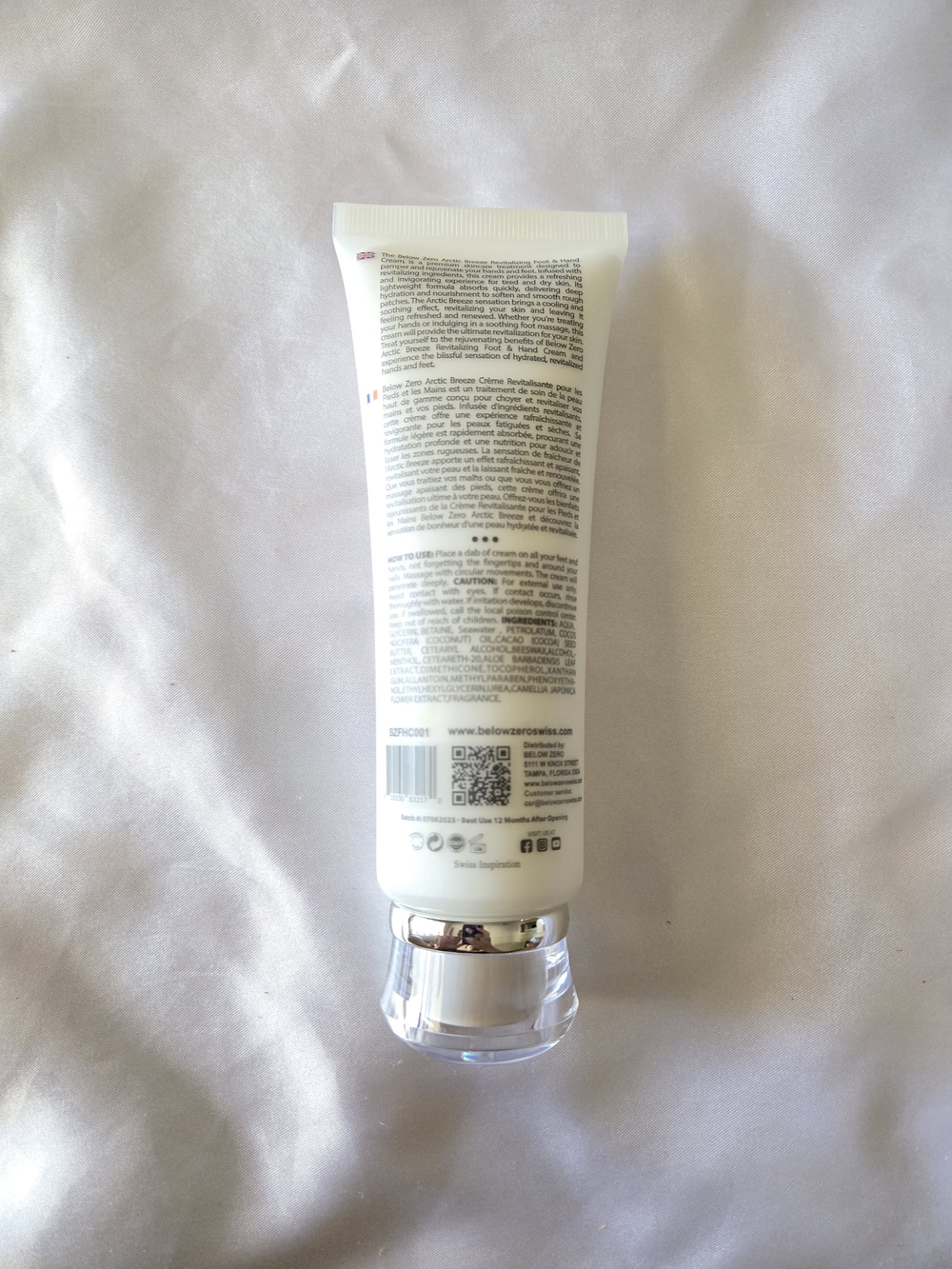 Below Zero Arctic Breeze Revitalizing Foot And Hand Cream 4.25 Fl Oz NWOT - Picture 4 of 5